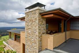 house with brick columns